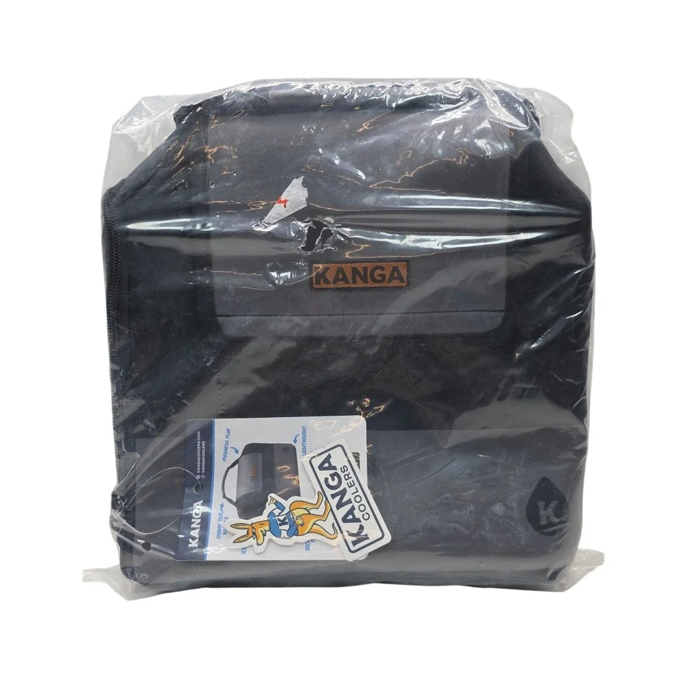 Kanga Kase Mate 12-Pack Iceless Cooler Midnight Black Grey Insulated Bag - Picture 1 of 5